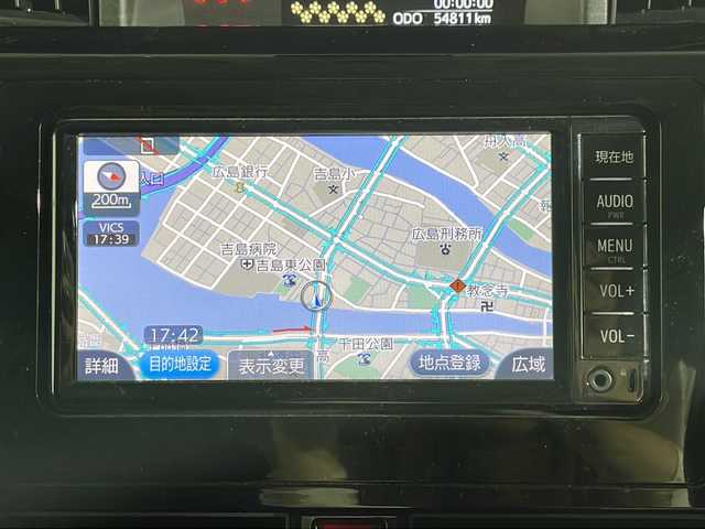 トヨタ タンク カスタムG－T 広島県 2017(平29)年 5.5万km ブラックマイカメタリック 禁煙/純正ナビ/両側パワースライドドア/バックカメラ/スマートアシスト/・衝突回避支援ブレーキ/・車線逸脱警報/・誤発進抑制機能/リアコーナーセンサー/クルーズコントロール/LEDヘッドランプ/フォグランプ/オートライト/純正アルミホイール/スマートキー/ETC/前後ドライブレコーダー