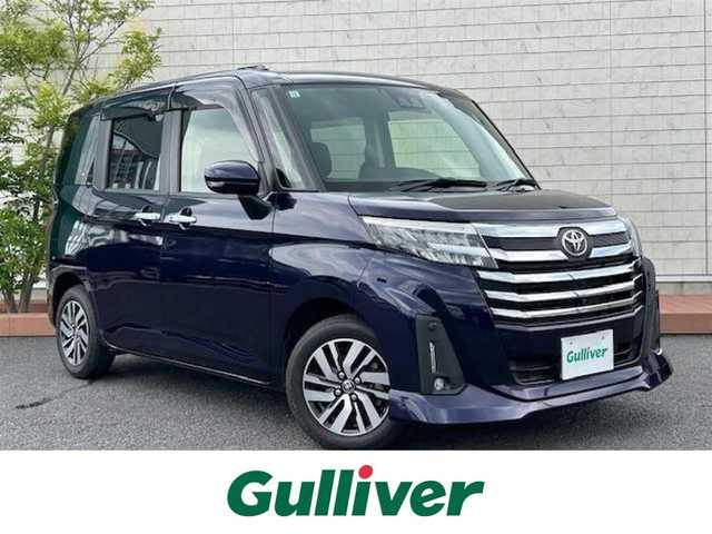 トヨタ ルーミー カスタムG 茨城県 2021(令3)年 3.1万km クールバイオレットクリスタルシャイン 純正9インチメモリナビ/AM/FM/フルセグTV/BT/USB/AppleCarPlay/AndroidAuto/バックカメラ/アラウンドビューモニター/横滑り防止装置/盗難防止装置/前後コーナーセンサー/パーキングアシスト/両側パワースライドドア/クルーズコントロール/LEDオートライト/シートヒーター/純正１４インチアルミホイール/アイドリングストップ/ステアリングリモコン/ブレーキホールド/USBポート/スマートキー/プッシュスタート/ビルドインETC