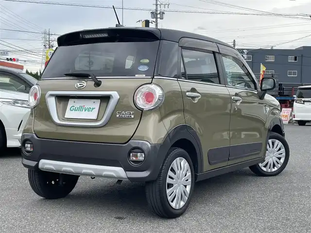 ダイハツ キャスト アクティバ X 愛知県 2018(平30)年 4万km オフビートカーキM /禁煙/ワンオーナー//ナビ/CD/DVD/USB/BT//ETC/バックカメラ//プッシュスタート/スマートキー//LEDオートライト//プッシュスタート/スマートキー//バニティミラー//シートリフター//純正フロアマット//純正ドアバイザー//ステアスイッチ/PWR//新車時保証書//取扱説明書//ナビ取説//スペアスマートキー
