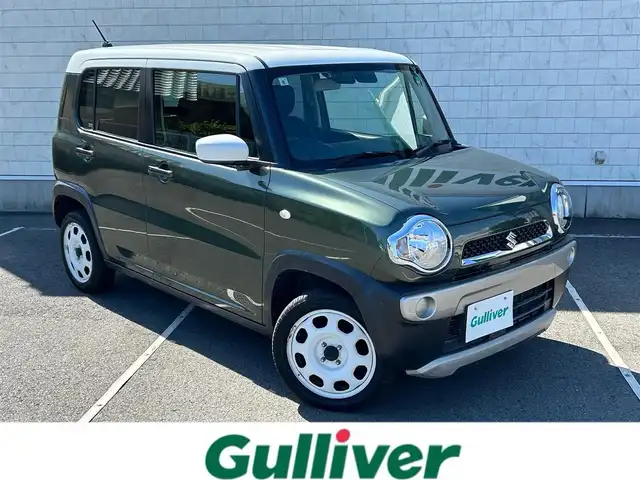 スズキ ハスラー G 静岡県 2019(令1)年 8.9万km クールカーキパールメタリック/ホワイト2トーンルーフ 社外ナビ　/・Ｂｌｕｅｔｏｏｔｈ接続　/・ＵＳＢ入力端子　/デュアルカメラブレーキサポート　/プッシュスタート　/スマートキー　/ステアリングスイッチ　/ベンチシート　/前席シートＨ　/助手席座面下収納　/ＥＴＣ
