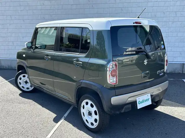 スズキ ハスラー G 静岡県 2019(令1)年 8.9万km クールカーキパールメタリック/ホワイト2トーンルーフ 社外ナビ　/・Ｂｌｕｅｔｏｏｔｈ接続　/・ＵＳＢ入力端子　/デュアルカメラブレーキサポート　/プッシュスタート　/スマートキー　/ステアリングスイッチ　/ベンチシート　/前席シートＨ　/助手席座面下収納　/ＥＴＣ