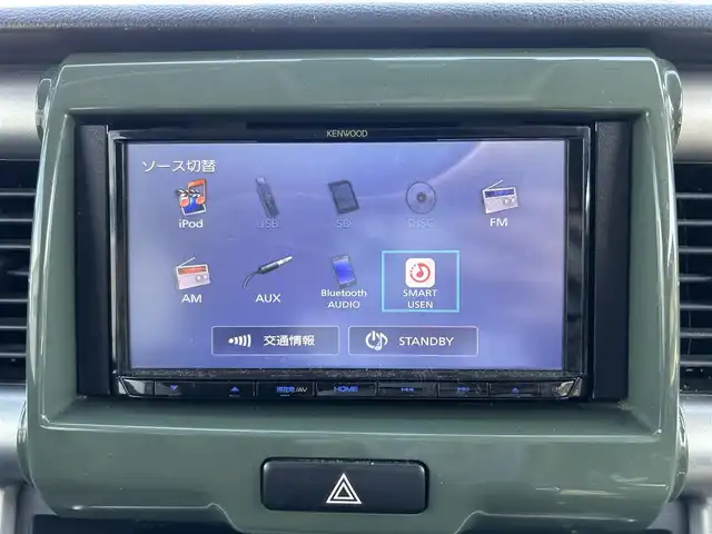 スズキ ハスラー G 静岡県 2019(令1)年 8.9万km クールカーキパールメタリック/ホワイト2トーンルーフ 社外ナビ　/・Ｂｌｕｅｔｏｏｔｈ接続　/・ＵＳＢ入力端子　/デュアルカメラブレーキサポート　/プッシュスタート　/スマートキー　/ステアリングスイッチ　/ベンチシート　/前席シートＨ　/助手席座面下収納　/ＥＴＣ
