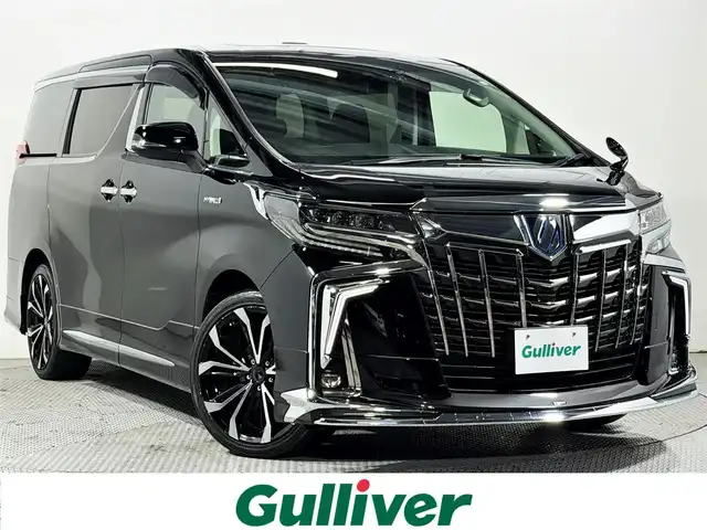 トヨタ アルファードハイブリット SR Cパッケージ 大阪府 2020(令2)年 4.2万km ブラック モデリスタフルエアロ　サンルーフ　デジタルインナーミラー　BSM　モデリスタAW　AC100W　フリップダウンモニター　ナビキット　CD/DVDデッキ　パワーバックドア　衝突軽減ブレーキ　パワーシート