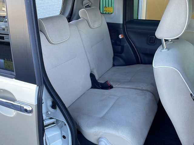 ダイハツ ムーヴ キャンバス G メイクアッフ SA Ⅱ 岐阜県 2017(平29)年 4.9万km パールホワイトⅢ/ナチュラルベージュマイカメタリック 2トーン 禁煙車/社外ナビ/両側パワースライドドア/レーンキープアシスト/衝突軽減ブレーキ/バックカメラ/後方センサー/社外ETC/盗難防止/純正フロアマット/ドアバイザー/プッシュスタート/フォグライト/LEDヘッドライト/オートライト/オートエアコン/スマートキー/スペアキー