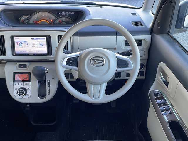 ダイハツ ムーヴ キャンバス G メイクアッフ SA Ⅱ 岐阜県 2017(平29)年 4.9万km パールホワイトⅢ/ナチュラルベージュマイカメタリック 2トーン 禁煙車/社外ナビ/両側パワースライドドア/レーンキープアシスト/衝突軽減ブレーキ/バックカメラ/後方センサー/社外ETC/盗難防止/純正フロアマット/ドアバイザー/プッシュスタート/フォグライト/LEDヘッドライト/オートライト/オートエアコン/スマートキー/スペアキー