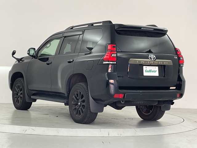 トヨタ ランドクルーザー プラド TX Lパッケージ ブラックED 大阪府 2020(令2)年 1.9万km ブラック トヨタセーフティセンス/　・レーンディパーチャーアラート　LDA/　・プリクラッシュセーフティ　PCS/　・ロードサインアシスト　RSA/　・先行車発進/レーダークルーズコントロール/サンルーフ/純正9インチメモリーナビ/　CD/DVD/Bluetooth/フルセグTV/バックカメラ/レザーシート/前席パワーシート/前席シートヒーター／エアシート/LEDオートライト/フォグランプ/オートマチックハイビーム/ビルトインETC/電動格納サードシートコーナーセンサー/フロアマット