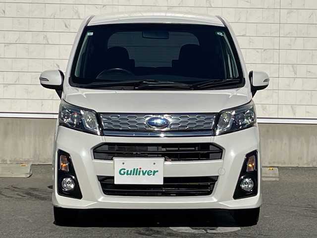 スバル ステラ カスタム RS 山形県 2013(平25)年 9.9万km パールホワイトⅢ MOMOステアリング/社外CDオーディオ/アイドリングストップ/スマートキー/プッシュスタート/サマータイヤ積込み