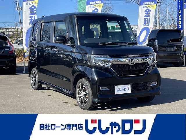 ホンダ Ｎ ＢＯＸ カスタム G EX ホンダセンシング 宮城県 2019(平31)年 11.3万km クリスタルブラックパール 【(株)IDOMが運営する【じしゃロン仙台店】の自社ローン対象車両になります。こちらは現金ご利用時の価格です。自社ローンご希望の方は別途その旨お申付け下さい。】/純正ナビ/４WD/パワースライドドア/Bluetooth/ETC/スマートキー/LEDヘッドライト/クルーズコントロール/衝突軽減システム