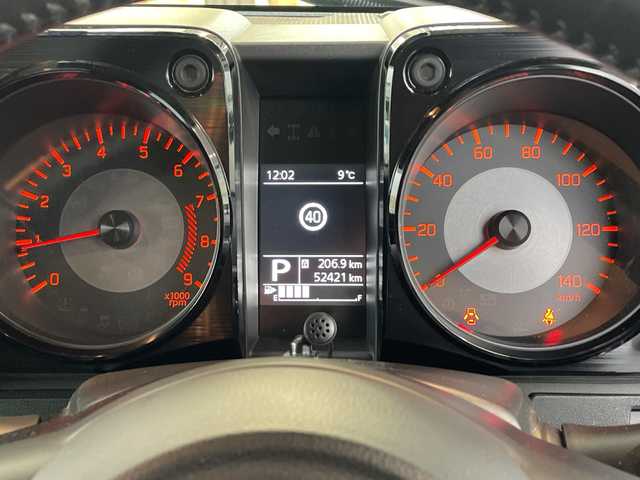 スズキ ジムニー XC 兵庫県 2018(平30)年 5.3万km ブルーイッシュブラックパール3 SDナビ/(CD、DVD、BT)/バックカメラ/LEDヘッドランプ /クルーズコントロールシステム/プッシュスタート/ETC/ステアリングオーディオスイッチ/ヒーテッドドアミラー/革巻きステアリング