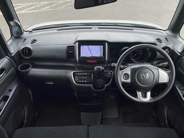 ホンダ Ｎ ＢＯＸ G Lパッケージ 青森県 2014(平26)年 5.6万km プレミアムホワイトパール ・4WD/・社外ナビ（MV-X701）/・フルセグ/・バックカメラ/・CD/DVD/SD/AV-IN/Bluetooth/・プッシュスタート/・スマートキー/・横滑り防止/・アイドリングストップ/・片側パワースライドドア/・ETC/・電動ミラー/・純正フロアマット/・ドアバイザー/・取扱説明書