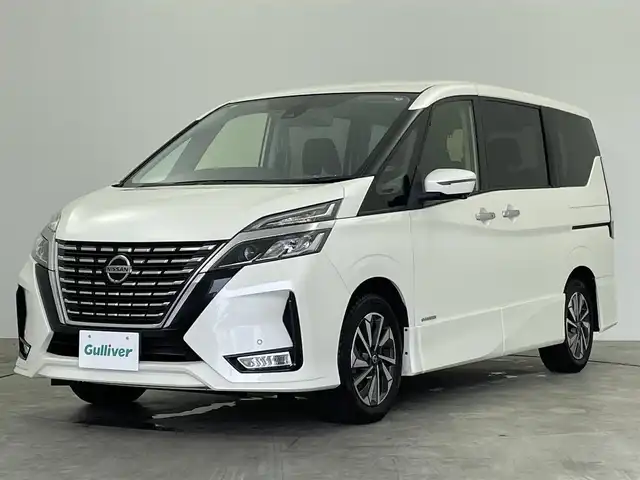 日産 セレナ ハイウェイスター V 群馬県 2022(令4)年 4.8万km ブリリアントホワイトパール 純正ＳＤナビ　アラウンドビューモニター　両側パワスラ　エマージェンシーブレーキ　プロパイロット　スマートルームミラー　ＥＴＣ　　ドラレコ　禁煙車
