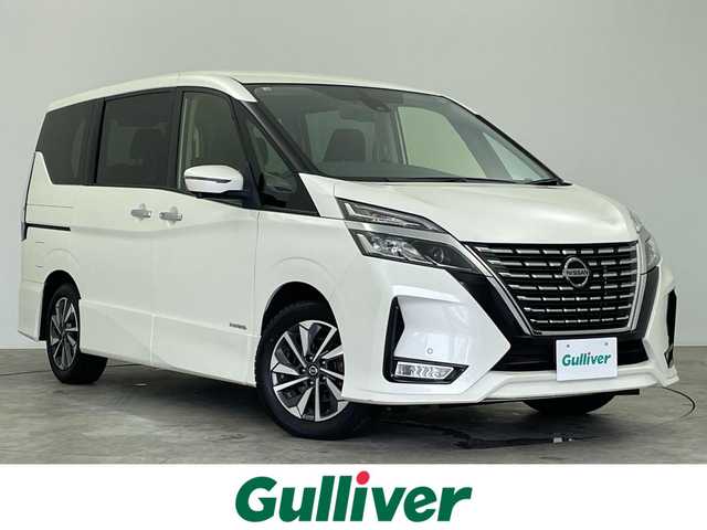 日産 セレナ ハイウェイスター V 群馬県 2022(令4)年 4.8万km ブリリアントホワイトパール 純正ＳＤナビ　アラウンドビューモニター　両側パワスラ　エマージェンシーブレーキ　プロパイロット　スマートルームミラー　ＥＴＣ　　ドラレコ　禁煙車