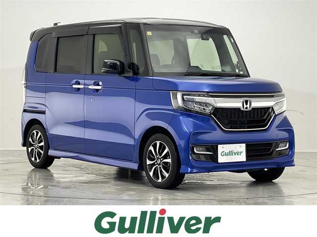 ホンダ Ｎ ＢＯＸ カスタム G L ホンダセンシング 滋賀県 2020(令2)年 2.2万km ブリリアントスポーティブルーメタリック2トーン 禁煙車/純正ナビ/CD.DVD.Bluetooth.フルセグ/バックカメラ/ホンダセンシング/●衝突軽減ブレーキ〈CMBS〉/●誤発進抑制機能/●歩行者事故低減ステアリング/●先行車発進お知らせ機能/●標識認識機能/●路外逸脱抑制機能/●ACC〈アダプティブ・クルーズ・コントロール〉/●LKAS〈車線維持支援システム〉/●後方誤発進抑制機能/●オートハイビーム/両側パワースライドドア/前後ドライブレコーダー/LEDヘッドライト/オートライト/ステアリングスイッチ/前席シートヒーター/ビルトインETC/スマートキー
