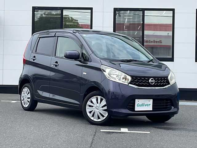 日産 デイズ J 山口県 2013(平25)年 7.7万km プレミアムパープルP 純正オーディオ/・AM/FM/CD/純正フロアマット/ドアバイザー/リモコンキー