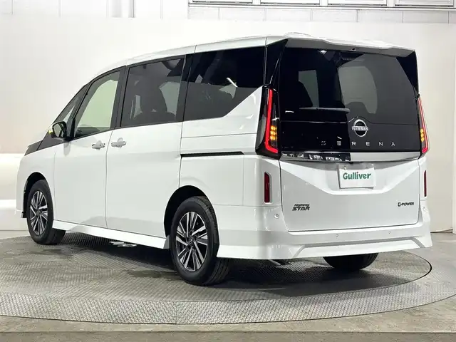 日産 セレナ e－パワー ハイウェイスター V 大阪府 2025(令7)年 0.1千km プリズムホワイト 登録済未使用車 ProPILOT 純正12.3incナビTV 360カメラ 後席モニター デジタルインナーミラー ETC2.0 ハーフレザー 衝突軽減 レーダーC BSM クリアランスソナー ワイヤレス充電