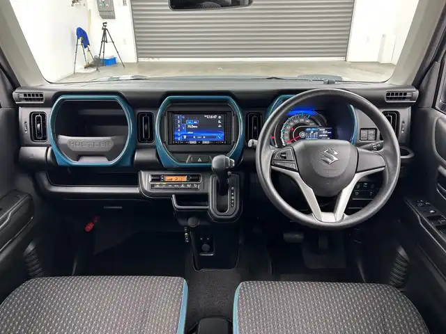 スズキ ハスラー HYBRID G 三重県 2021(令3)年 4.5万km デニムブルー ガンメタリック 2トーン /禁煙車　//社外メモリナビ　//衝突軽減ブレーキ　//レーンキープアシスト　//ＤＮ席シートヒーター//ＥＴＣ　//バックカメラ　//オートＡＣ　//オートライト　//後方コーナーセンサー　//アイドリングストップ　//オートハイビーム 　//ＤＶＤ再生