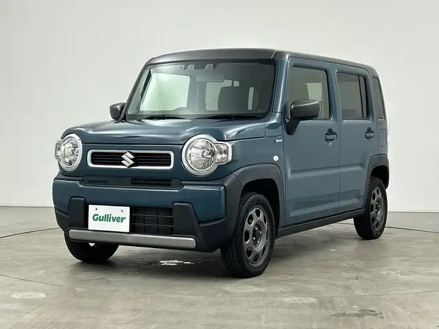 スズキ ハスラー HYBRID G 三重県 2021(令3)年 4.5万km デニムブルー ガンメタリック 2トーン /禁煙車　//社外メモリナビ　//衝突軽減ブレーキ　//レーンキープアシスト　//ＤＮ席シートヒーター//ＥＴＣ　//バックカメラ　//オートＡＣ　//オートライト　//後方コーナーセンサー　//アイドリングストップ　//オートハイビーム 　//ＤＶＤ再生
