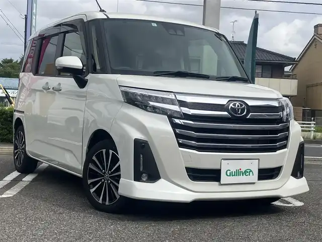 トヨタ ルーミー カスタムG－T 愛知県 2023(令5)年 1.5万km パールホワイトⅢ スマートアシスト/衝突回避支援ブレーキサポート/アルパインメモリーナビTV/DVDビデオ&CD/地デジ　フルセグ/Bluetoothオーディオ/バックカメラ/スマートキー/プッシュスタート/両側パワースライドドア/LEDヘッドライト/オートライト/クルーズコントロール/電動パーキング/ステアリングスイッチ/保証書取説有り