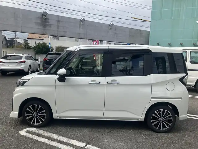 トヨタ ルーミー カスタムG－T 愛知県 2023(令5)年 1.5万km パールホワイトⅢ スマートアシスト/衝突回避支援ブレーキサポート/アルパインメモリーナビTV/DVDビデオ&CD/地デジ　フルセグ/Bluetoothオーディオ/バックカメラ/スマートキー/プッシュスタート/両側パワースライドドア/LEDヘッドライト/オートライト/クルーズコントロール/電動パーキング/ステアリングスイッチ/保証書取説有り