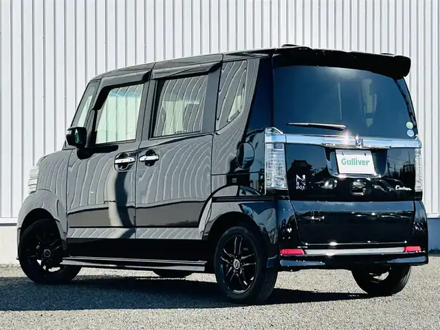 ホンダ Ｎ ＢＯＸ カスタム SSパッケージ 熊本県 2016(平28)年 5.9万km クリスタルブラックパール 【社外ナビ/・AM/FM/CD/DVD/BT/iPod/・フルセグTV/・バックカメラ/シティブレーキアクティブシステム/ステアリングスイッチ/フォグランプ/電動格納ミラー/・ウィンカーミラー/社外ホイール