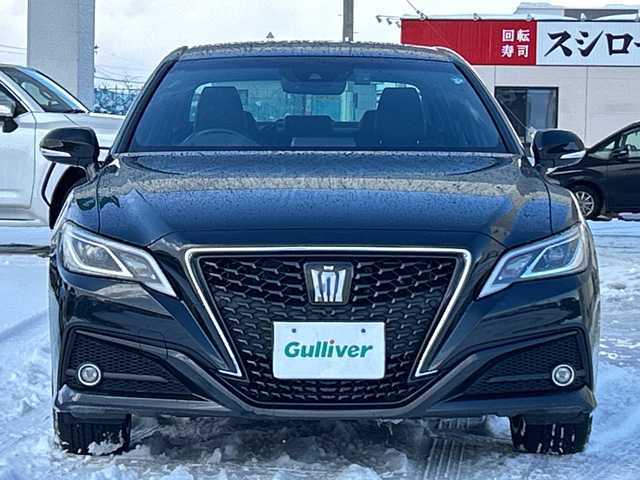 トヨタ クラウン ハイブリッド S Cパッケージ Four 道北・旭川 2019(令1)年 7.5万km プレシャスブラックパール /寒冷地仕様//4WD//禁煙車//純正ナビ/CD/DVD/SD/BT/USB/AUX/フルセグ//バックカメラ//レザーシート//シートヒーター//エアシート//前席パワーシート//トヨタセーフティセンス/PCS/BSM/RCTA//ドライブレコーダー//ミラーヒーター//フロントデアイサー//ハンドルヒーター//革巻きステアリング//ステアリングスイッチ//ビルトインETC2.0//パドルシフト//オートライト//LEDヘッドライト//フォグランプ//純正エンジンスターター//AC100V//ミラーウィンカー//保証書