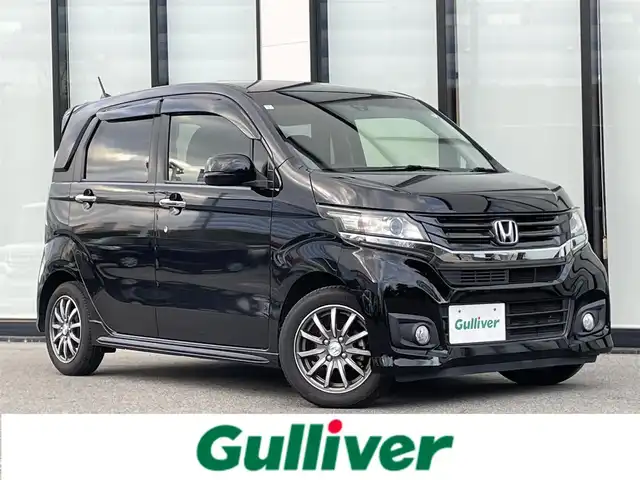 ホンダ Ｎ ＷＧＮ カスタム G ターボパッケージ 大阪府 2015(平27)年 7.2万km スマートブラック 純正ナビ/・Bluetooth/フルセグTV/CD/DVD/ラジオ/　MusicRsck/主要装備/・バックカメラ/・シティブレーキアクティブシステム/・クルーズコントロール/・パドルシフト/・横滑り防止装置/・LEDヘッドライト/・ハーフレザーシート/・ベンチシート/・フルフラット/・純正フロアマット/・純正AW/・ステアリングリモコン/・ダブルサイド＋カーテンエアバック/・ETC