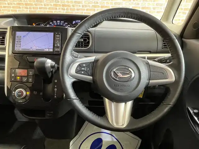 ダイハツ タント カスタム RS トップED SAⅡ 岩手県 2015(平27)年 3.3万km パールホワイトⅢ ４WD/両側パワースライドドア/ターボ/スマートアシスト/衝突被害軽減ブレーキ/レーンアシスト/横滑り防止装置/純正ナビ（Bluetooth CD DVD フルセグ USB）/バックカメラ/ドライブレコーダー/LEDヘッドライト/ステアリングスイッチ/純正１５インチアルミホイール/オートライト/オートエアコン/フォグランプ/ベンチシート/ロールサンシェード