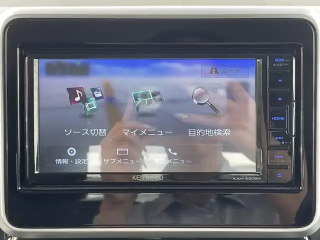 スズキ スペーシア カスタム HYBRID XS ターボ 千葉県 2020(令2)年 3.6万km ブルーイッシュブラックパール3 デュアルセンサーブレーキサポート/純正SDナビ【KXM-E505W】/・CD/DVD/MSV/Bluetooth/フルセグ/バックカメラ/両後パワースライドドア/ハーフレザーシート/運転席シートヒーター/クルーズコントロール/車線逸脱警報/スマートキー/社外前後ドライブレコーダー【ZDR025】/純正ビルトインETC/パドルシフト/コーナーセンサー/純正LEDヘッドライト/フォグランプ/純正15インチアルミホイール/本革巻きステアリング/ドアバイザー/サイド＆カーテンエアバッグ/新車時保証書＆取扱説明書