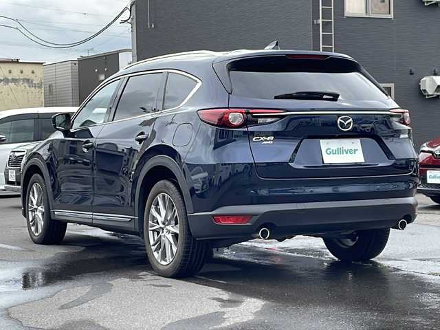 マツダ ＣＸ－８ XD Lパッケージ 道北・旭川 2018(平30)年 4.8万km ディープクリスタルブルーマイカ /ワンオーナー//BOSEサウンドシステム//純正ナビ/CD/DVD/BT/SD/TV/USB//全方位カメラ//フリップダウンモニター//レザーシート//前席パワーシート//全席シートヒーター//電動リアゲート//ハンドルヒーター//アイドリングストップ//レーンキープアシスト//4WD//オートライト//オートマチックハイビーム//レーダークルーズコントロール//革巻きステアリング//ステアリングリモコン//ETC2.0//横滑り防止//純正フロアマット//保証書
