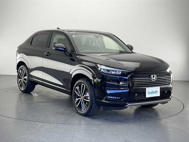 ホンダ ヴェゼル ハイブリッド e:HEV Z 長野県 2025(令7)年 0.1千km クリスタルブラックパール ホンダ純正ナビ/Bluetooth Audio/Apple car play/フルセグＴＶ/バックカメラ/衝突被害軽減ブレーキ/レーダークルーズコントロール/ブラインドスポットモニター/レーンキープアシスト/ハーフレザーシート/前席シートヒーター/ステアリングヒーター/パワーバックドア/ワイヤレス充電/LEDヘッドライト/オートライト/スマートキーx2/プッシュスタート/パドルシフト/ETC2.0