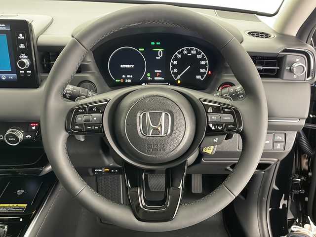 ホンダ ヴェゼル ハイブリッド e:HEV Z 長野県 2025(令7)年 0.1千km クリスタルブラックパール ホンダ純正ナビ/Bluetooth Audio/Apple car play/フルセグＴＶ/バックカメラ/衝突被害軽減ブレーキ/レーダークルーズコントロール/ブラインドスポットモニター/レーンキープアシスト/ハーフレザーシート/前席シートヒーター/ステアリングヒーター/パワーバックドア/ワイヤレス充電/LEDヘッドライト/オートライト/スマートキーx2/プッシュスタート/パドルシフト/ETC2.0