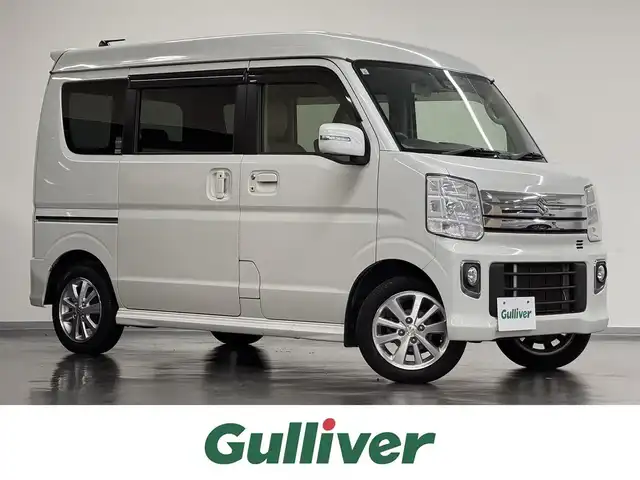 スズキ エブリィ ワゴン PZターボ スペシャル 三重県 2017(平29)年 6.6万km パールホワイト ガソリン・ターボ/キャブオーバーFR/インパネ4AT/ストラーダ 7インチナビ CN-RA03WD/（FM/AM/SD/iPod/TV/USB/Bluetooth/MEMORY MUSIC/CD/DVD/VTR）/バックアイカメラ/両側パワースライドドア/ドライブレコーダー 前後/ETC2.0/安全/・レーダーブレーキサポート/・ESP（横すべり防止機能）/・ヒルホールドコントロール（坂道発進補助）/・運転席、助手席エアバッグ/装備/・電動オートステップ/・オートエアコン/・リアヒーター/・オートライト/・ディスチャージヘッドライト/・フロントフォグライト/・ステアリングスイッチ/・純正14inAW/・電動格納ドアミラー/・パワーステアリング/・パワーウインドウ/・プッシュスタート/・スマートキーx1/・保/取/など