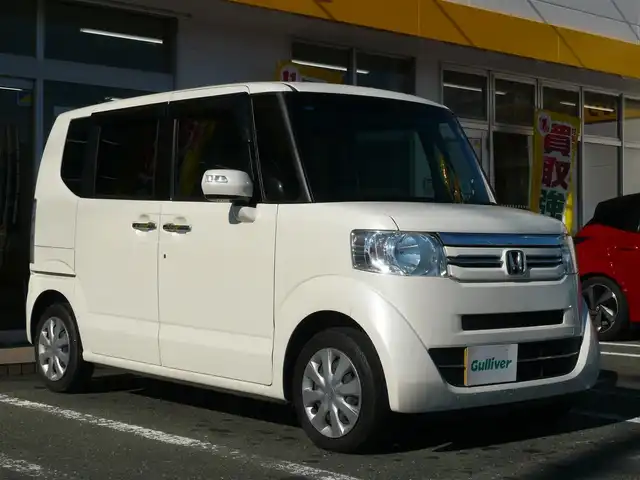 ホンダ Ｎ ＢＯＸ G Lパッケージ 静岡県 2016(平28)年 3.3万km プレミアムホワイトパールⅡ 禁煙車/片側パワースライドドア/ECLIPSE:AVN-G05/(CD/DVD/AM/FM/フルセグTV)/バックカメラ/ビルトインETC/後席ロールサンシェード/ウインカー付電動格納ミラー/純正フロアマット・バイザー/プッシュスタート・スマートキー/スペアキー/保証書・取扱説明書