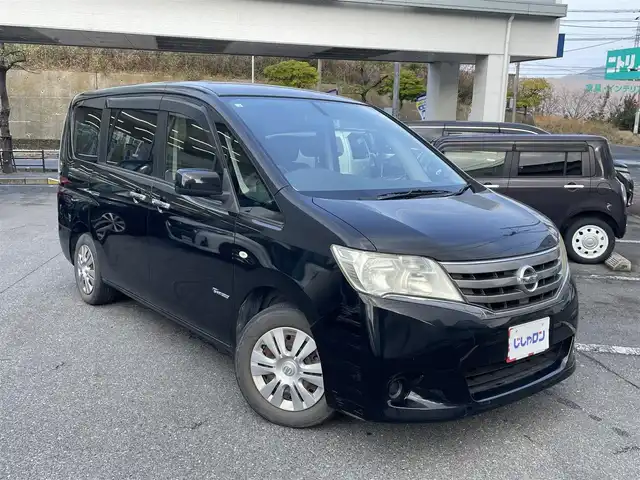日産 セレナ 20X Sハイブリッド 福岡県 2013(平25)年 5万km スーパーブラック (株)IDOMが運営する【じしゃロン八幡西店】の自社ローン対象車両になります。こちらは現金ご利用時の価格です。自社ローンご希望の方は別途その旨お申付け下さい。/板キー/純正メモリナビ/地デジ/Bluetooth/バックカメラ/フリップダウンモニター/左パワースライドドア/クルーズコントロール/ETC/オートライト