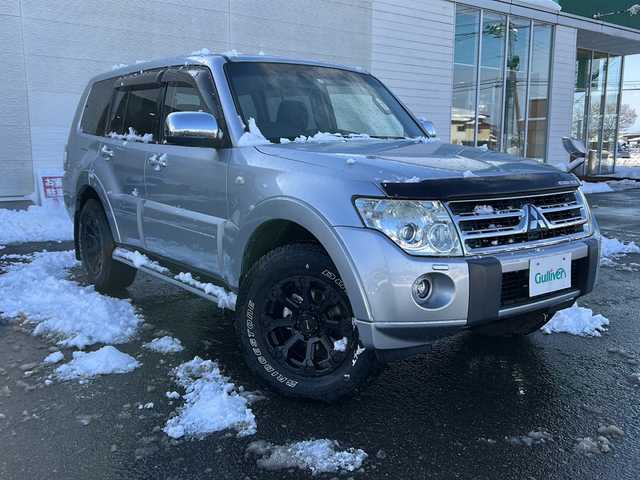 三菱 パジェロ ロング GR 秋田県 2011(平23)年 8万km クールシルバーメタリック 純正メモリナビ/純正CD、DVD/社外17インチAW/純正AW積込み/バックカメラ/ETC/スペアキー