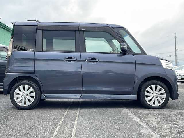 スズキ スペーシア カスタム XS 徳島県 2013(平25)年 9.9万km ルナグレーパールメタリック 7インチSDナビ【AVN113MV】/（ワンセグ/CD/USB）/バックカメラ/両側パワースライドドア/HIDヘッドライト/オートライト/電格ミラー/ドアバイザー/純正14AW/純正フロアマット/シガーソケット/プッシュスタート/スマートキー/スペアキー