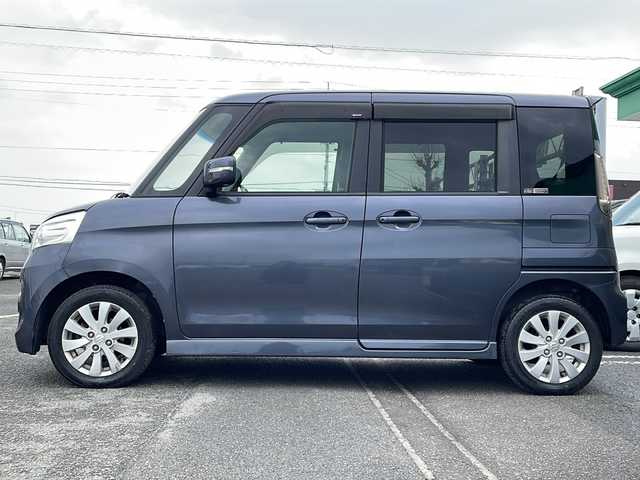 スズキ スペーシア カスタム XS 徳島県 2013(平25)年 9.9万km ルナグレーパールメタリック 7インチSDナビ【AVN113MV】/（ワンセグ/CD/USB）/バックカメラ/両側パワースライドドア/HIDヘッドライト/オートライト/電格ミラー/ドアバイザー/純正14AW/純正フロアマット/シガーソケット/プッシュスタート/スマートキー/スペアキー