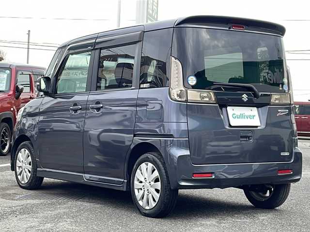 スズキ スペーシア カスタム XS 徳島県 2013(平25)年 9.9万km ルナグレーパールメタリック 7インチSDナビ【AVN113MV】/（ワンセグ/CD/USB）/バックカメラ/両側パワースライドドア/HIDヘッドライト/オートライト/電格ミラー/ドアバイザー/純正14AW/純正フロアマット/シガーソケット/プッシュスタート/スマートキー/スペアキー