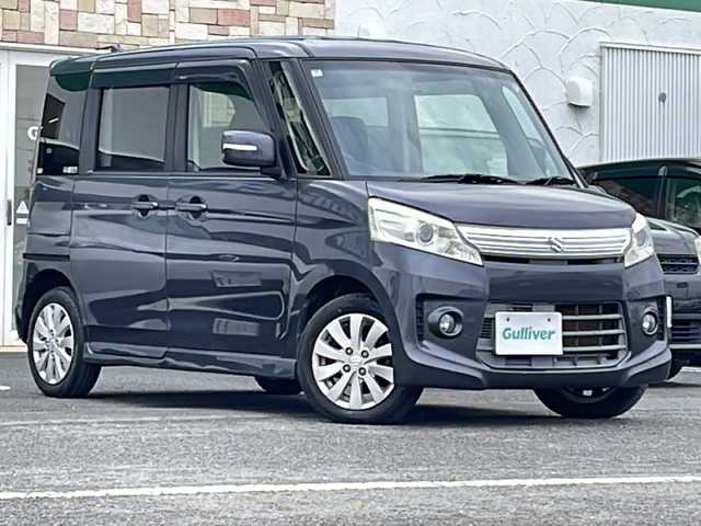 スズキ スペーシア カスタム XS 徳島県 2013(平25)年 9.9万km ルナグレーパールメタリック 7インチSDナビ【AVN113MV】/（ワンセグ/CD/USB）/バックカメラ/両側パワースライドドア/HIDヘッドライト/オートライト/電格ミラー/ドアバイザー/純正14AW/純正フロアマット/シガーソケット/プッシュスタート/スマートキー/スペアキー