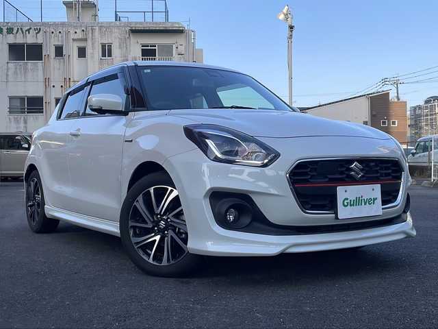 スズキ スイフト HYBRID RS 宮崎県 2023(令5)年 2万km ピュアホワイトパール 純正ナビ Bluetooth 全方位カメラ フルセグTV CD/DVDチェンジャー USB入力端子 ETC シートヒーター レーダークルーズコントロール コーナーセンサー BSM LEDライト