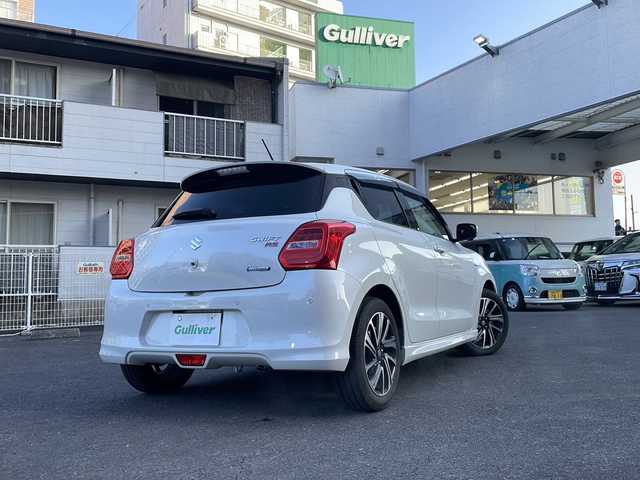 スズキ スイフト HYBRID RS 宮崎県 2023(令5)年 2万km ピュアホワイトパール 純正ナビ Bluetooth 全方位カメラ フルセグTV CD/DVDチェンジャー USB入力端子 ETC シートヒーター レーダークルーズコントロール コーナーセンサー BSM LEDライト