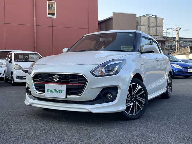 スズキ スイフト HYBRID RS 宮崎県 2023(令5)年 2万km ピュアホワイトパール 純正ナビ Bluetooth 全方位カメラ フルセグTV CD/DVDチェンジャー USB入力端子 ETC シートヒーター レーダークルーズコントロール コーナーセンサー BSM LEDライト