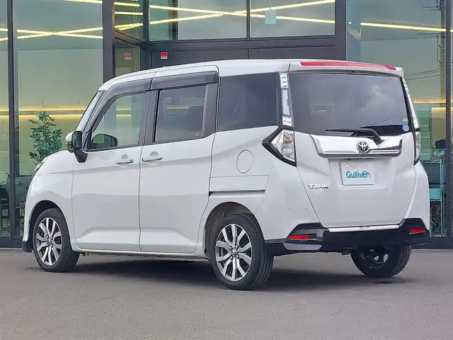 トヨタ タンク カスタムG－T 東京都 2019(平31)年 4.5万km パールホワイトⅢ ナビ【CN-RE05WD】/CD/フルセグTV/Bluetooth/SD/AM/FM/ETC/スマートアシスト/両側パワースライドドア/クルーズコントロール/プッシュスタート/オートライト/オートマチックハイビーム/LED/純正１４インチアルミ/スペアキー