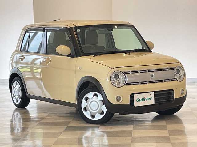 スズキ ラパン S 福井県 2015(平27)年 5万km シフォンアイボリーM 純正７インチSDナビ/フルセグTV/BT/DVD/CD/SD/AUX/ラジオ/レーダーブレーキサポート/ETC/シートヒーター/オートライト/HIDヘッドライト/プッシュスタート/スマートキー×2/アイドリングストップ/盗難防止装置/純正フロアマット/純正ドアバイザー