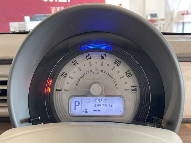 スズキ ラパン S 福井県 2015(平27)年 5万km シフォンアイボリーM 純正７インチSDナビ/フルセグTV/BT/DVD/CD/SD/AUX/ラジオ/レーダーブレーキサポート/ETC/シートヒーター/オートライト/HIDヘッドライト/プッシュスタート/スマートキー×2/アイドリングストップ/盗難防止装置/純正フロアマット/純正ドアバイザー