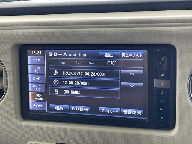 ダイハツ ミラ ココア プラスX 兵庫県 2012(平24)年 12.6万km コットンアイボリー ・純正ナビ（NSZN-W62）/CD/DVD/Bluetooth/TV/・ETC/・スマートキー/・スペアキー