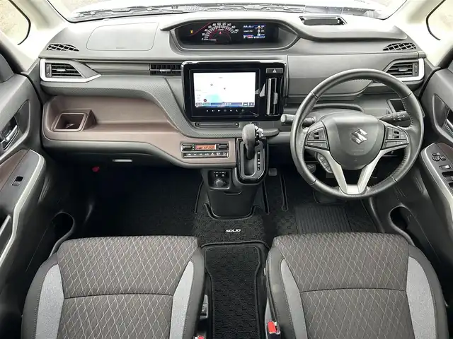 スズキ ソリオ バンディット HV MV 道南・函館 2021(令3)年 1.2万km プレミアムシルバーメタリック /純正ナビ//フルセグＴＶ//ドライブレコーダー//全周囲カメラ//両側パワースライドドア//シートヒーター//クルーズコントロール//ヘッドアップディスプレイ//衝突軽減ブレーキ//コーナーセンサー//オートライト//オートハイビーム//フロアマット//スマートキー//プッシュスタート