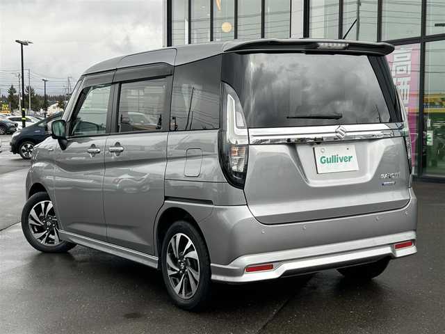 スズキ ソリオ バンディット HV MV 道南・函館 2021(令3)年 1.2万km プレミアムシルバーメタリック /純正ナビ//フルセグＴＶ//ドライブレコーダー//全周囲カメラ//両側パワースライドドア//シートヒーター//クルーズコントロール//ヘッドアップディスプレイ//衝突軽減ブレーキ//コーナーセンサー//オートライト//オートハイビーム//フロアマット//スマートキー//プッシュスタート