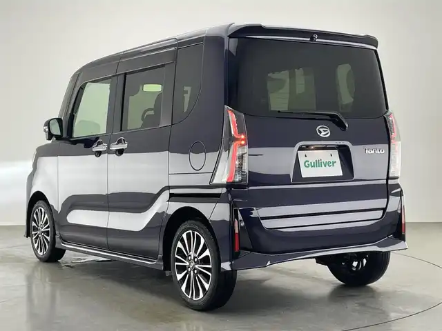 ダイハツ タント カスタム RS 愛知県 2023(令5)年 3.2万km クールバイオレットクリスタルシャイン 純正10インチナビ/スマートアシストIII/全方位カメラ/シートヒーター/前後ドライブレコーダー/両側パワースライドドア/フルセグTV/DVD/純正アルミホイール/LEDオートライト/フォグランプ/カーテンエアバッグ/衝突被害軽減ブレーキ/純正フロアマット/コーナーセンサー