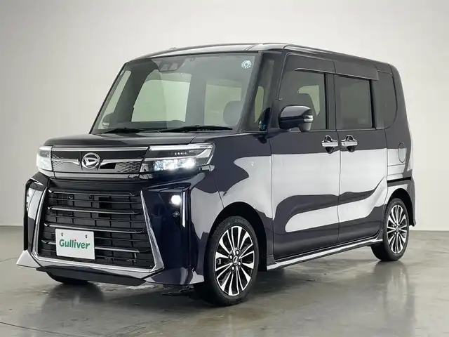 ダイハツ タント カスタム RS 愛知県 2023(令5)年 3.2万km クールバイオレットクリスタルシャイン 純正10インチナビ/スマートアシストIII/全方位カメラ/シートヒーター/前後ドライブレコーダー/両側パワースライドドア/フルセグTV/DVD/純正アルミホイール/LEDオートライト/フォグランプ/カーテンエアバッグ/衝突被害軽減ブレーキ/純正フロアマット/コーナーセンサー